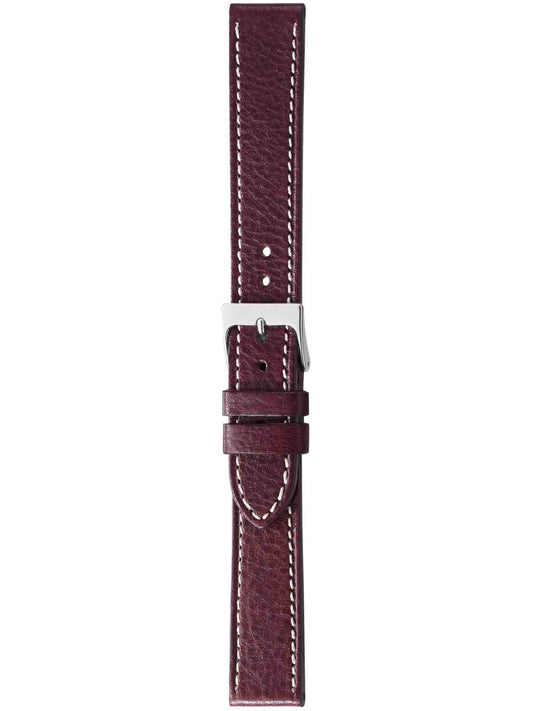Herzog Naturale Lederarmband Burgund
