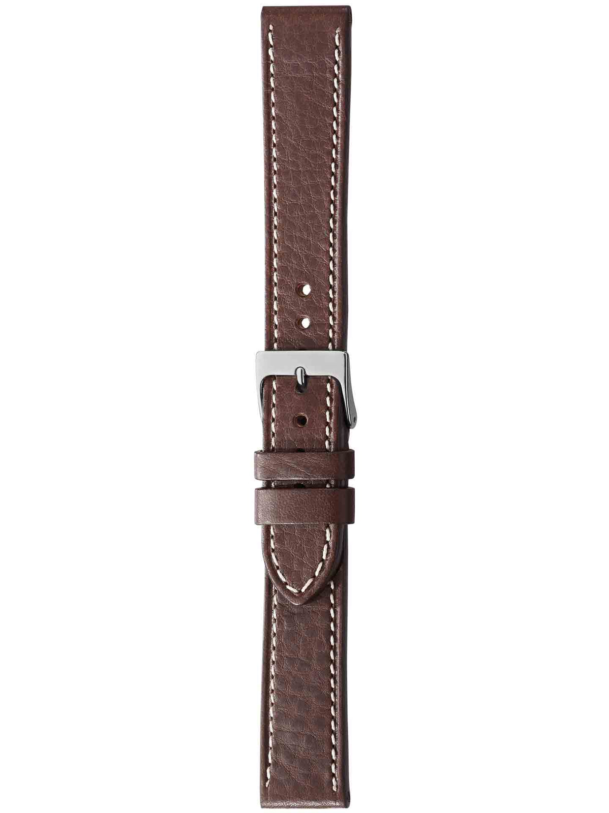 Herzog Naturale Lederarmband Dunkelbraun
