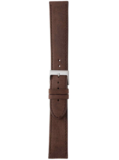 Herzog Italo-Vintage Lederarmband Mittelbraun