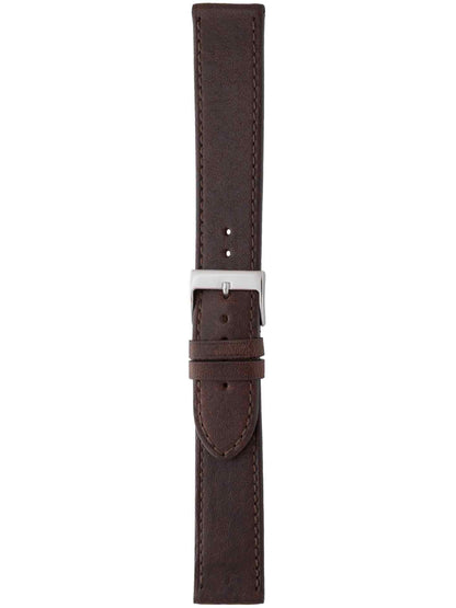 Herzog Italo-Vintage Lederarmband Dunkelbraun