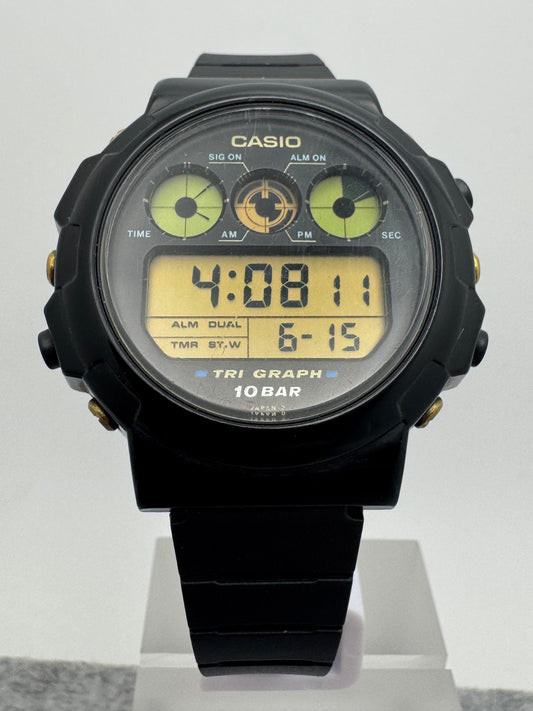 Casio Tri-Graph TGW-10 – um 1988 - Modul 827 – seltene digitale Analogsimulation der späten 1980er – revidiert, neues Band