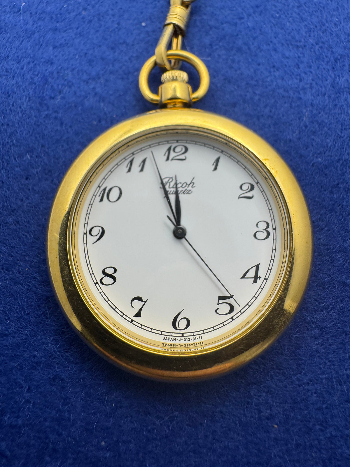 Ricoh Quartz Taschenuhr – Ref. 312011 – 90er Jahre - goldfarben – Vintage Japan