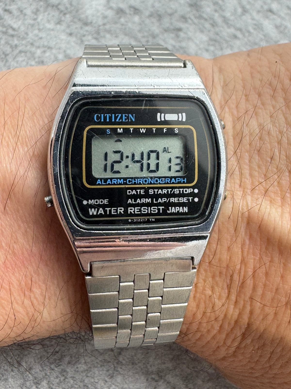 Citizen Alarm-Chronograph P080-312775 – digitale Citizen der 1980er Jahre – revidiert