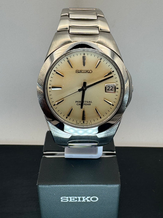 Seiko Perpetual Calendar – Ref. 8F32-0130 (Tropical Dial) - (November 1999)