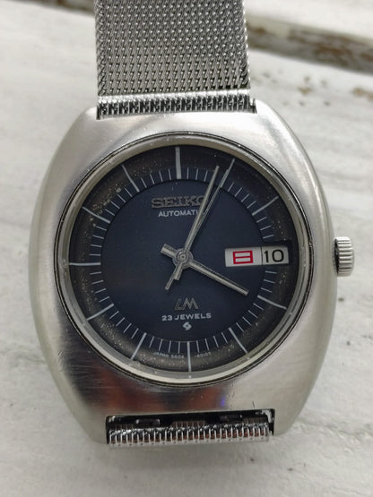 Seiko Lord Matic 5606-6000 – Aug. 1972 – schwarzes Dial, Day-Date, revidiert