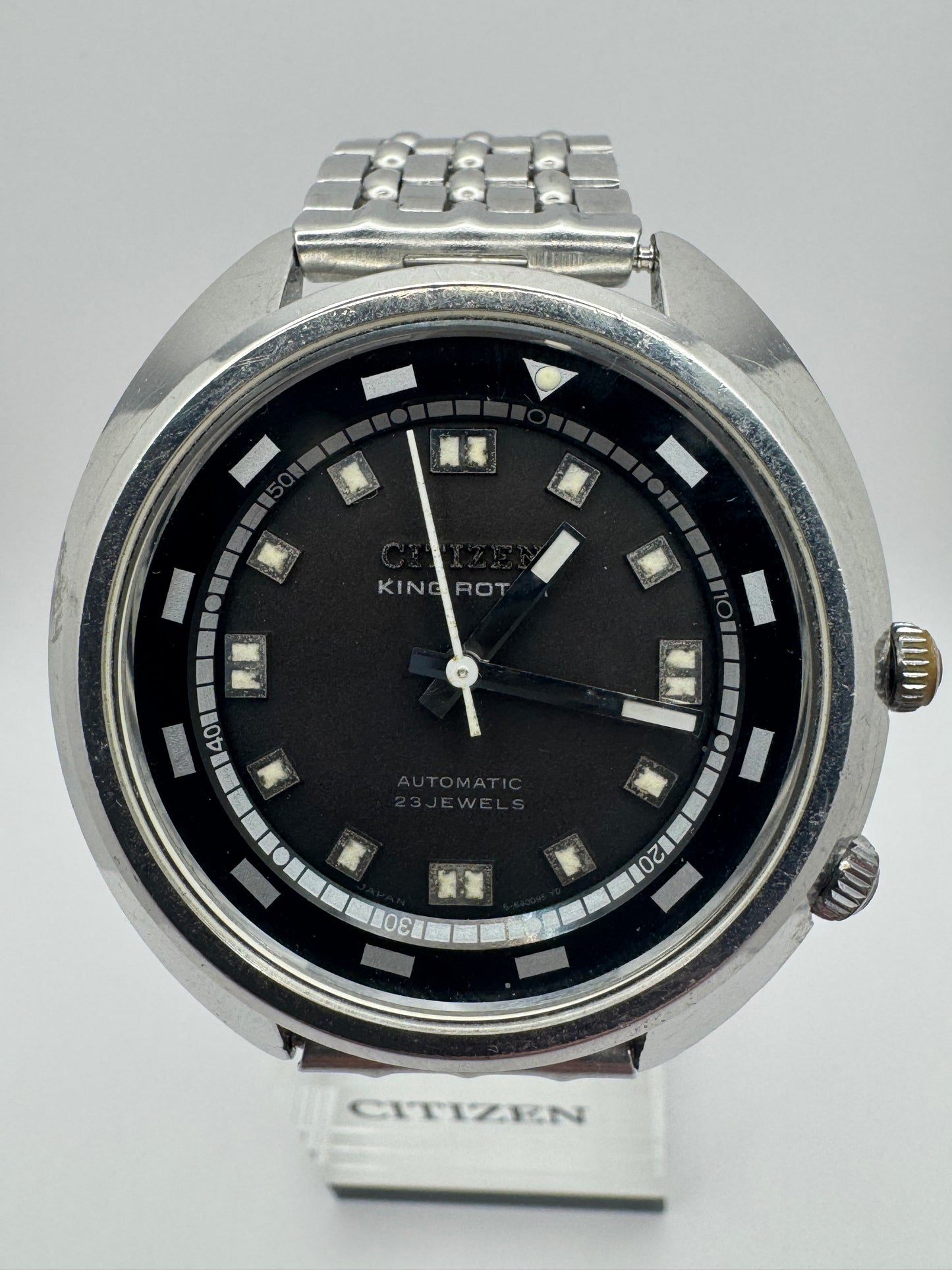 Citizen King Rotor Automatic 23 Jewels – Ref. 4-640055TA – Cal. 6400 – Juni 1969 JDM-Modell, in Japan revidiert