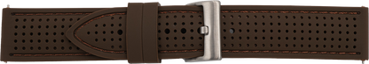 Silicone Watch Strap Racing brown - 20mm