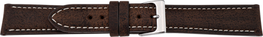 PREMIUM Leather Watch Strap Antelope Dark Brown 20mm