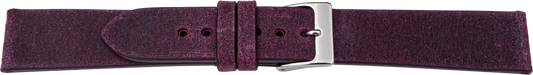 Bracelet de montre en cuir de suède bordeaux PREMIUM 20 mm