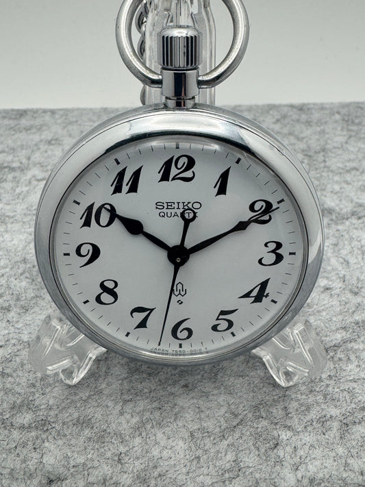 Seiko Eisenbahner-Taschenuhr Quarz 7550-0010 (Juli 1984)