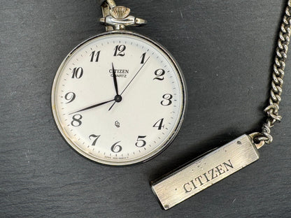 Citizen Quartz Taschenuhr – Erinnerungsuhr „普山記念 / 高尾山隆玄“ – Japan, 1994