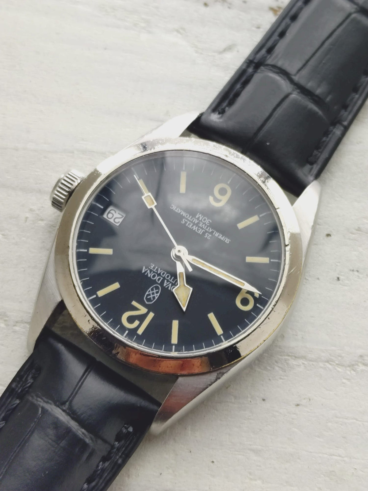 Nova Dona Autodate – Japan's first magazine project watch – ETA 2824-2, exhibition case back – Serviced early 2026