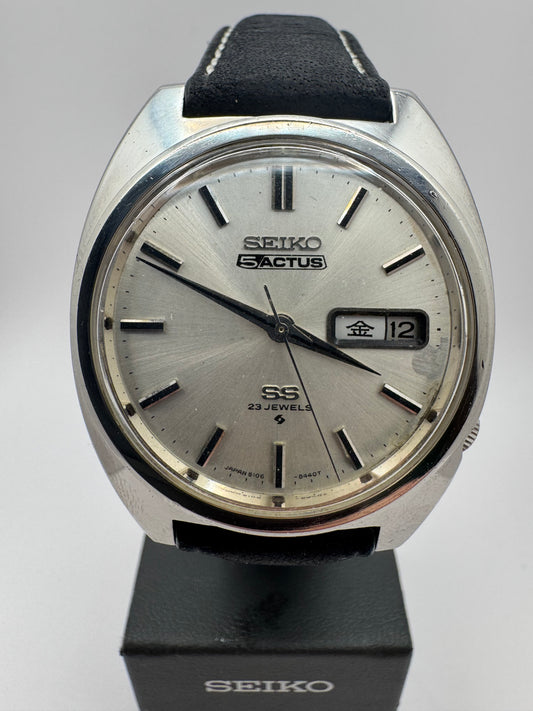 Vintage Seiko 5 Actus SS Automatic 23 Jewels Ref. 6106-8420 (November 1970) – JDM, Bilingual Day-Date, Caliber 6106 (61GS-Related Architecture) – Fully Serviced January 2026