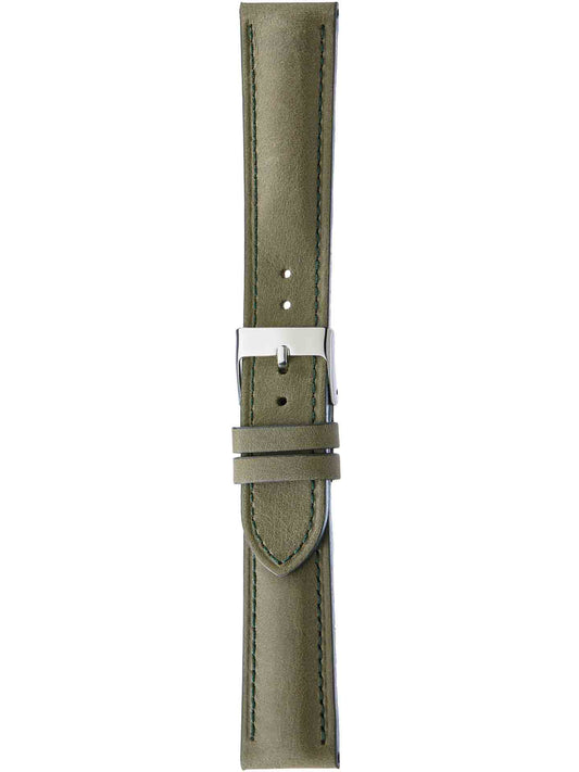 Herzog Italo-Matt Lederarmband Olive