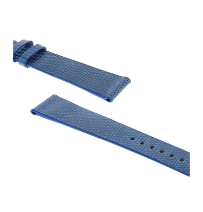 RIOS1931 Genuine Lizard Leather Watch Strap (Royal Blue) - 18mm - Length M