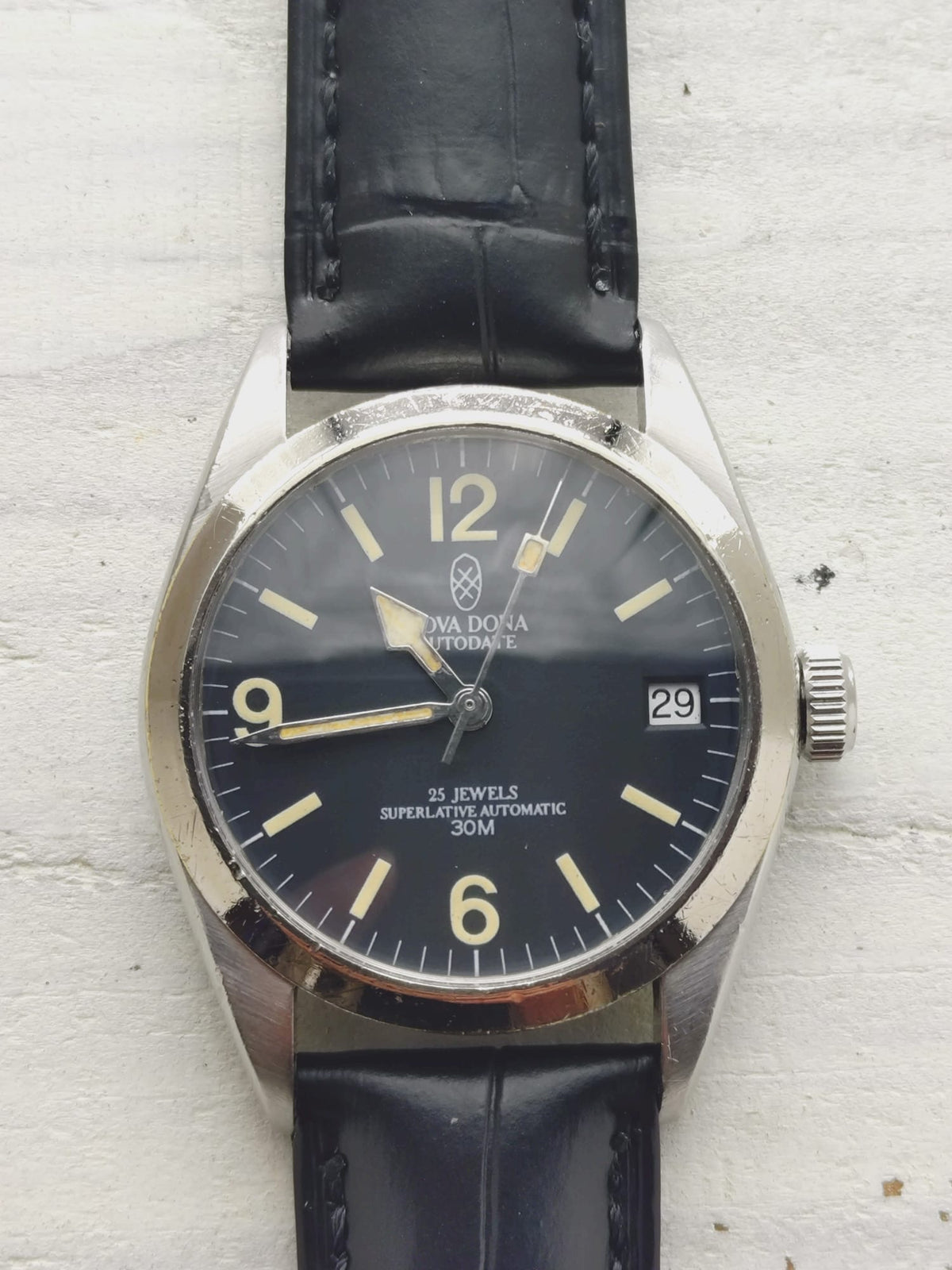 Nova Dona Autodate – Japan's first magazine project watch – ETA 2824-2, exhibition case back – Serviced early 2026