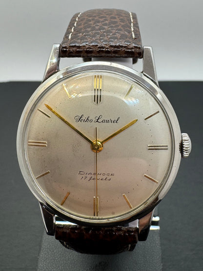 Seiko Laurel Diashock 17 Jewels – N87003 – späte 1950er, Handaufzug, revidiert