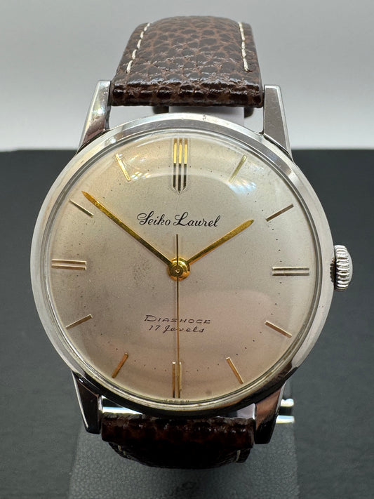 Seiko Laurel Diashock 17 Jewels – N87003 – fin des années 1950, remontage manuel, révisée