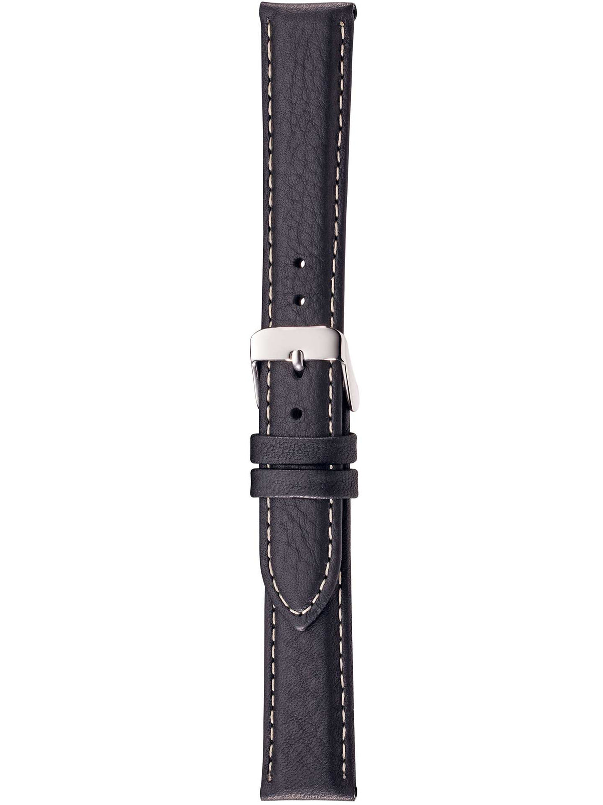 Herzog Bio-Kalb Lederarmband Schwarz