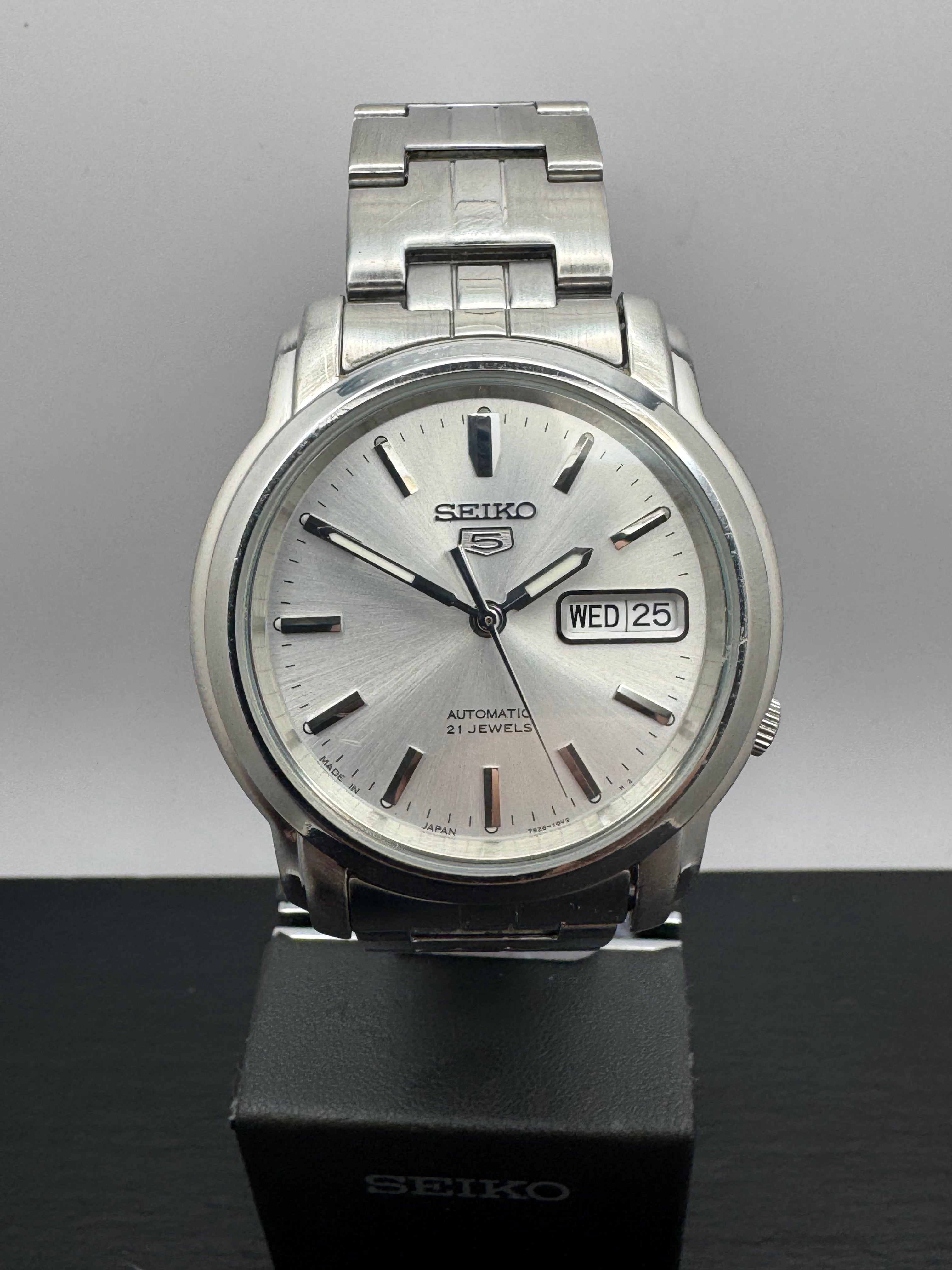 Seiko 5 Automatic SNKL81 (7S26-03S0) - approx. 2005-2010 – Silver