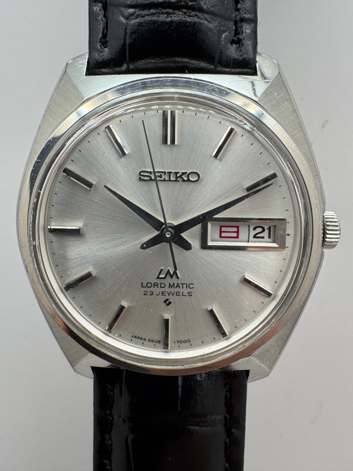 Seiko Lord Matic 5606-7000 – Calibre 5606A, 23 rubis, Suwa Seikosha – Boîtier monocoque – Octobre 1969 – fraîchement révisée