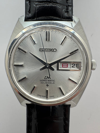 Seiko Lord Matic 5606-7000 – Calibre 5606A, 23 rubis, Suwa Seikosha – Boîtier monocoque – Octobre 1969 – fraîchement révisée