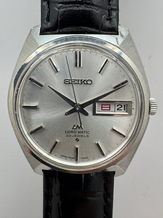 Seiko Lord Matic 5606-7000 – Calibre 5606A, 23 rubis, Suwa Seikosha – Boîtier monocoque – Octobre 1969 – fraîchement révisée