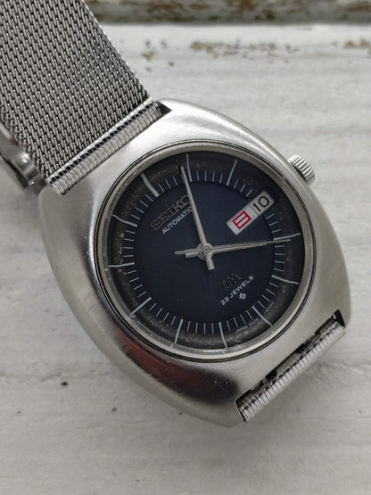 Seiko Lord Matic 5606-6000 – Aug. 1972 – schwarzes Dial, Day-Date, revidiert