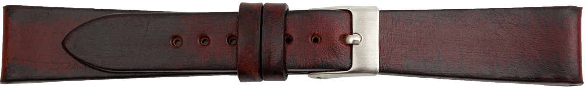 Bracelet de montre en cuir PREMIUM fait main bordeaux 20mm