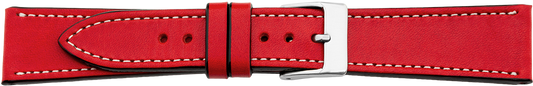 Bracelet de montre en cuir PREMUM rouge 20mm