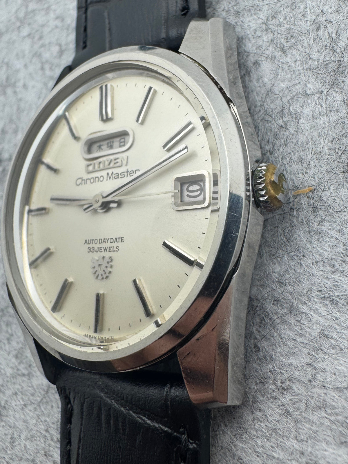 Citizen Chronomaster 33 Jewels – Juni 1967 – Auto Day/Date, Parawater – revidiert mit Beleg