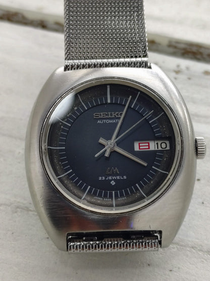 Seiko Lord Matic 5606-6000 – Aug. 1972 – schwarzes Dial, Day-Date, revidiert