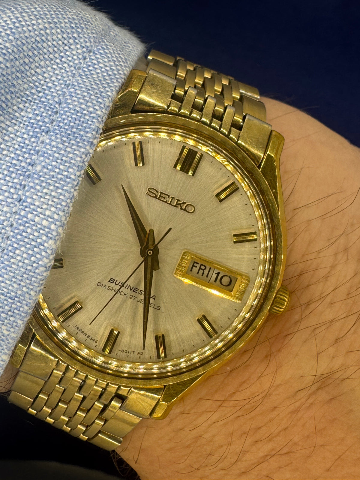 Seiko Business-A 8346-8000 – February 1971 – Diashock 27 Jewels, Day/Date – Original Bracelet – Serviced 2026