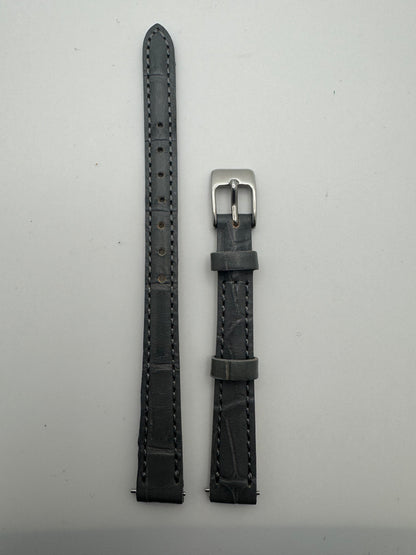 TEN TO SEN Leather Strap Grey – 10 mm (Made in Japan)