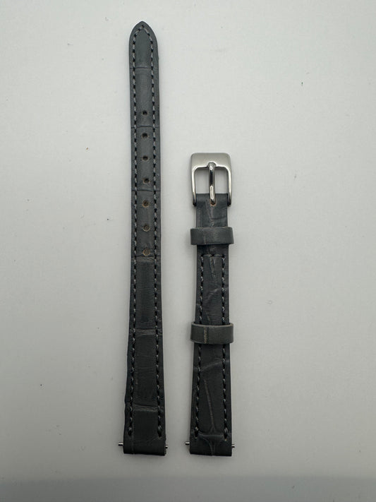 Bracelet en cuir gris TEN TO SEN – 10 mm (Fabriqué au Japon)