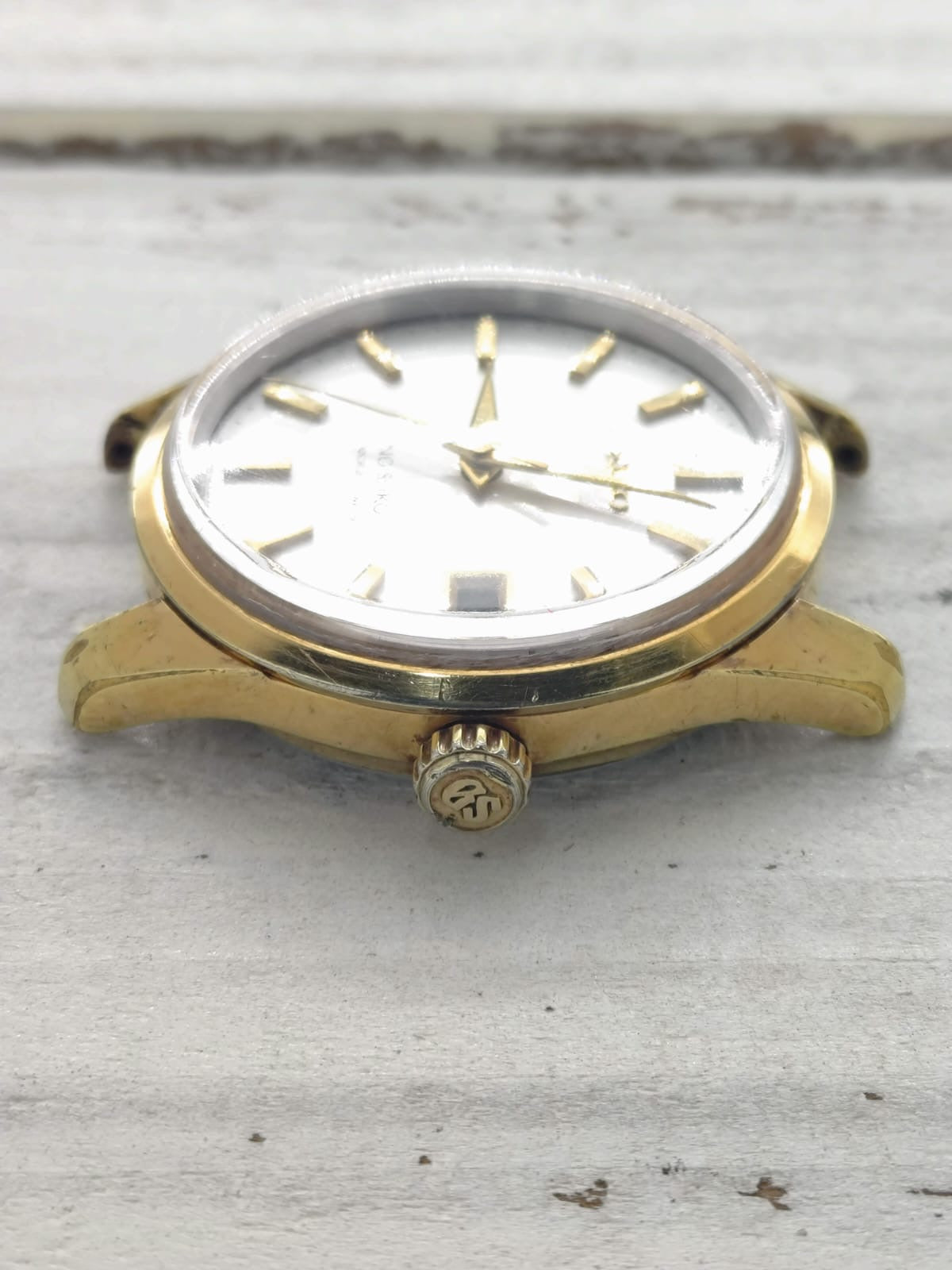 King Seiko 44KS – Ref. 4402-8000 – Caliber 4402A, manual wind with hacking seconds, Daini Seikosha – medallion case back – September 1966 – freshly serviced