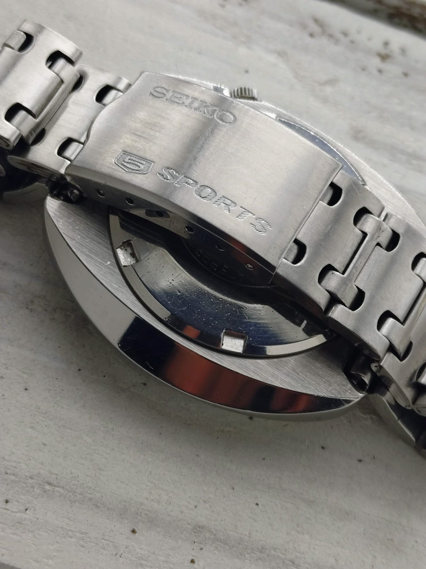 Seiko 5 Sports 6106-8560 – Feb. 1970 – blaues Dial, Originalband, revidiert