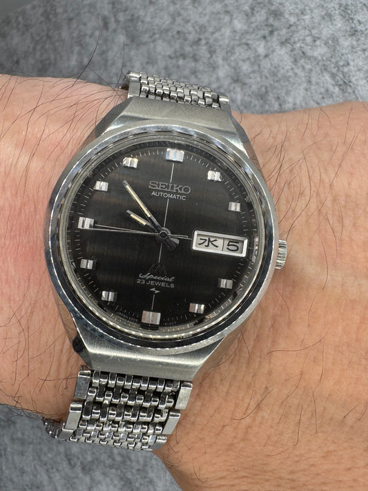 Seiko Lord Matic Special 5206-6120 – Hi-Beat – Février 1973 – cadran noir – fraîchement révisée