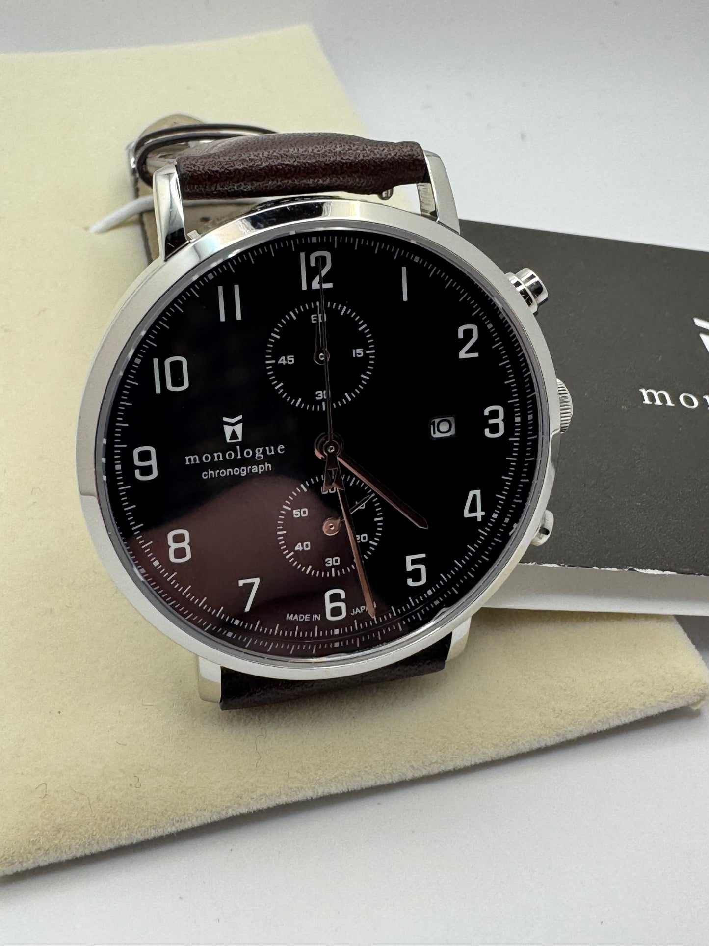monologue MW401 Chronograph – Japan Made Chronograph im Full Set (ungetragen, 2025)
