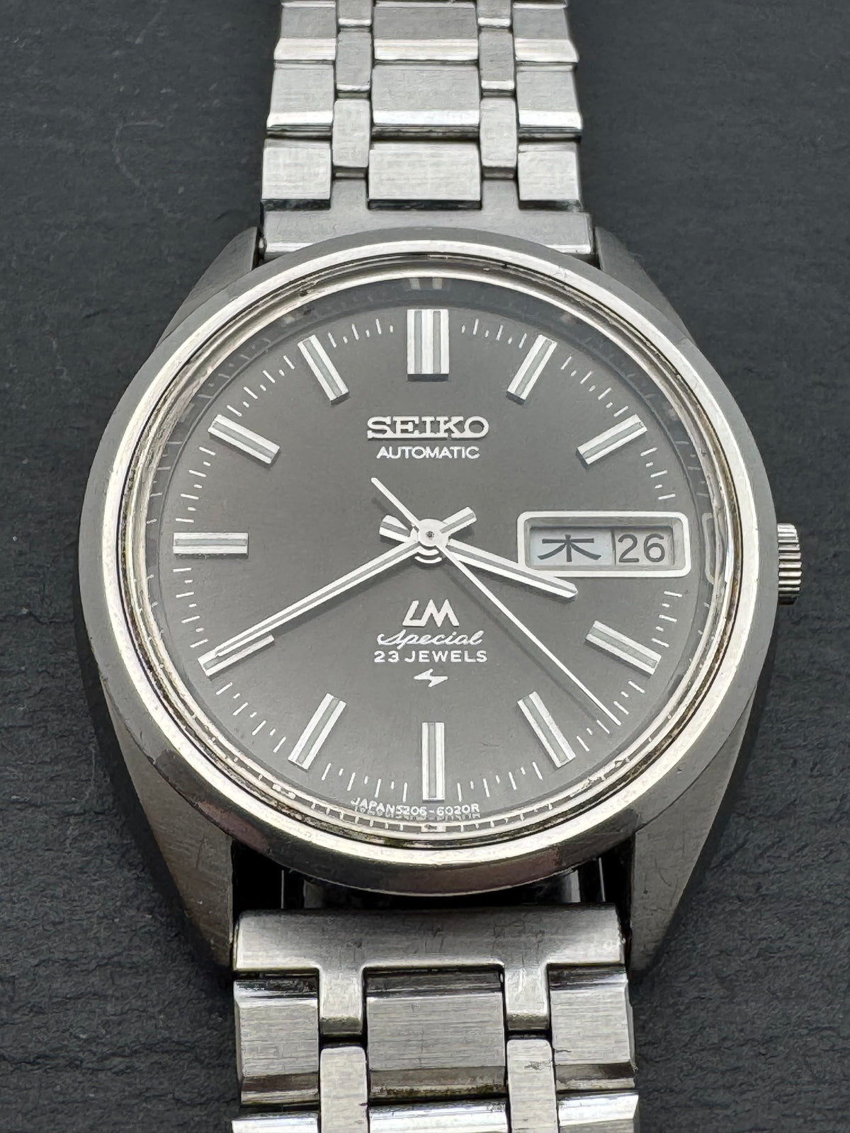 Seiko Lord Matic Special 5206-6020 – Calibre 5206, 23 rubis, Daini Seikosha – cadran anthracite – avril 1971 – récemment révisée