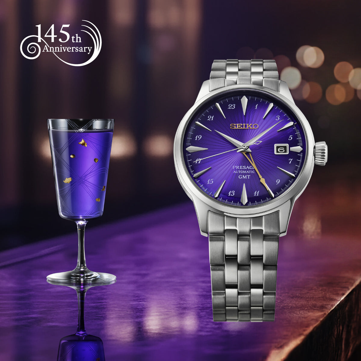 Seiko Presage HCB006 – Cocktail Time „Edo Murasaki“ 145th Anniversary Limited Edition