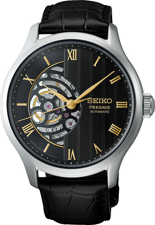 Seiko Presage HCB008J1 – Japanese Garden Open Heart, Schwarz
