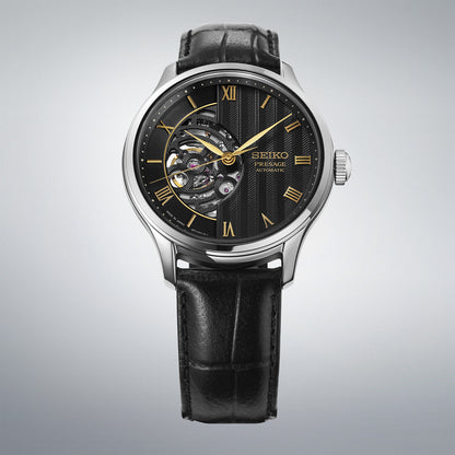 Seiko Presage HCB008J1 – Japanese Garden Open Heart, Schwarz