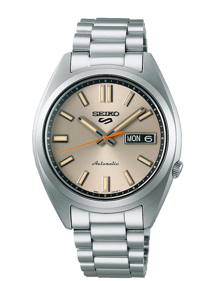Seiko 5 Sports SRPK91K1 Automatik – SNXS-Reissue, Champagner/Sandbeige Sonnenschliff