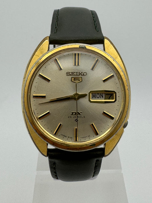 Seiko 5 DX 6106-7000 – April 1977 – Automatic with Day/Date – Serviced in Japan early 2026