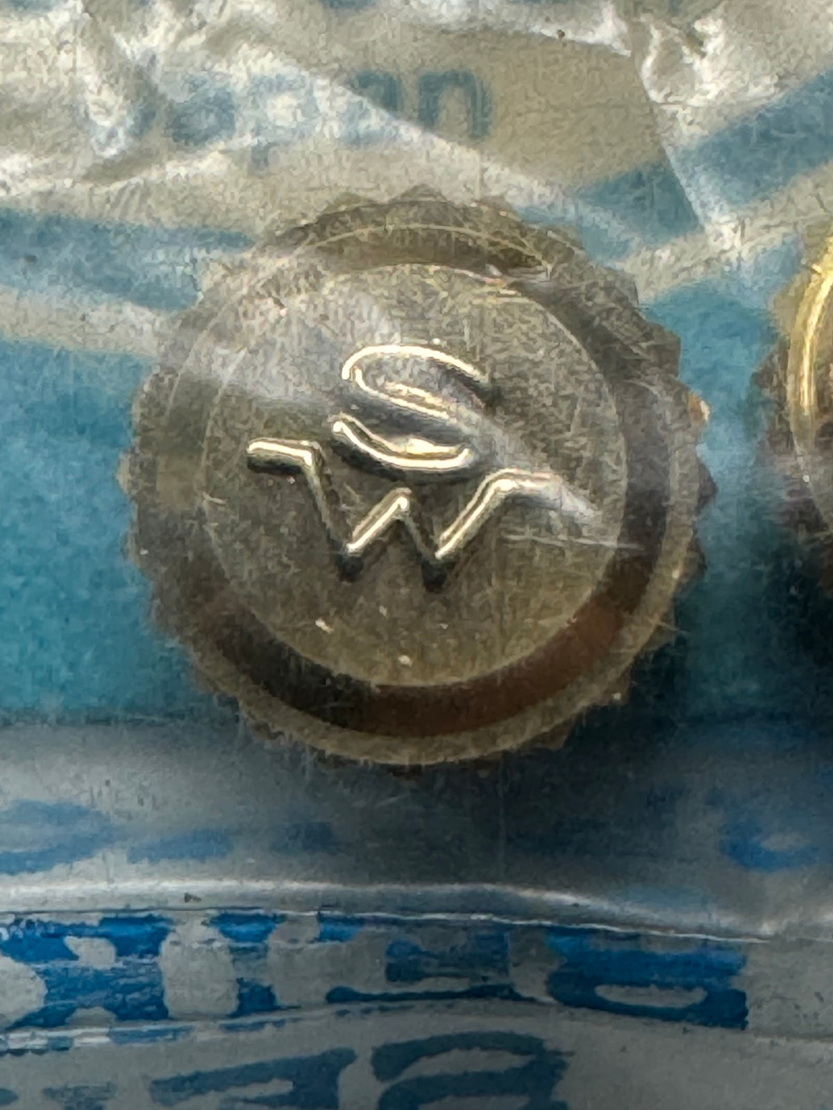 Seiko NOS Couronne 55W36D / 55W39D, acier – King Seiko 44KS (4402-8000) plaqué or – 1 pièce