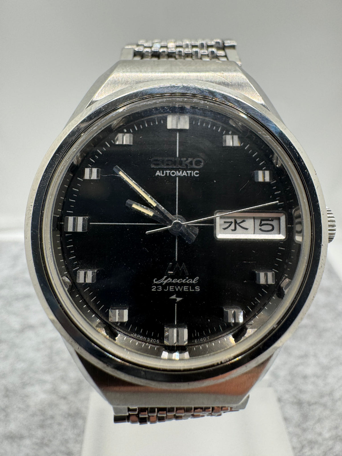 Seiko Lord Matic Special 5206-6120 – Hi-Beat – Février 1973 – cadran noir – fraîchement révisée
