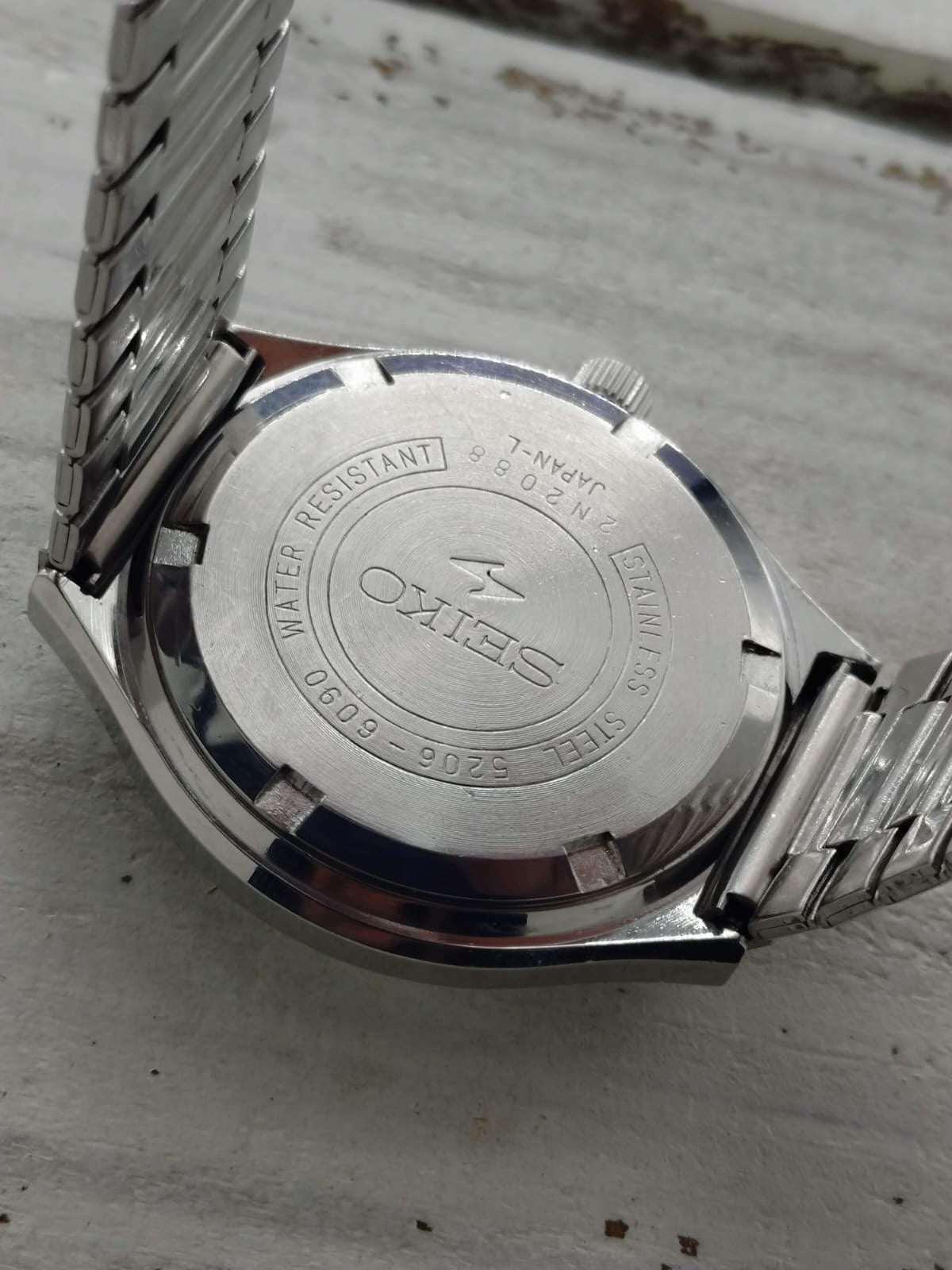 Seiko Lord Matic Special 5206-6090 – Calibre 5206, 23 rubis, Daini Seikosha – cadran bleu, verre minéral triple facette – novembre 1972 – fraîchement révisée