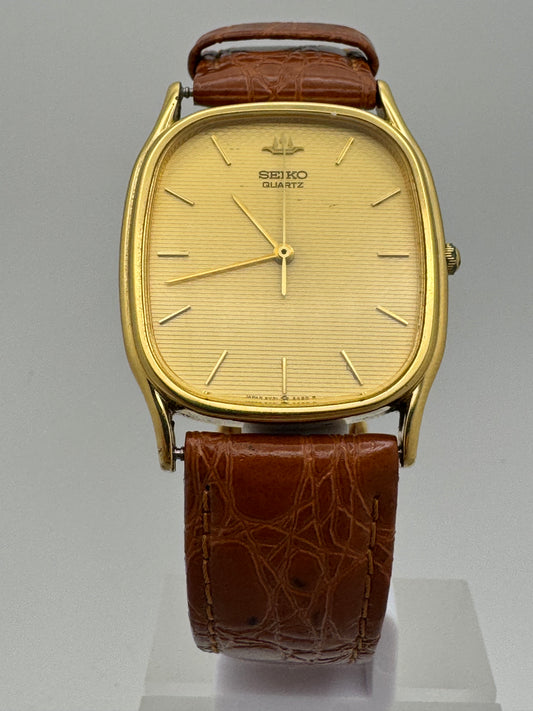 Seiko Galaxy Quartz Ref. 5Y31-5160 – July 1989 – Cushion Case with Guilloche Dial