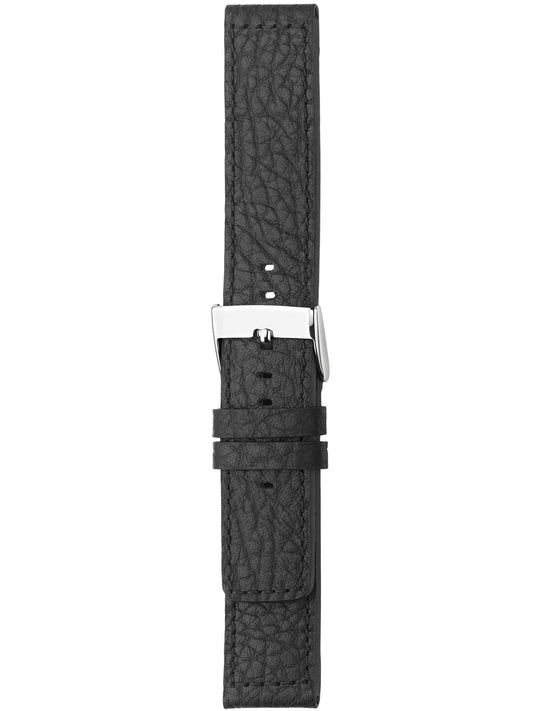 Herzog Pilot Lederarmband Schwarz